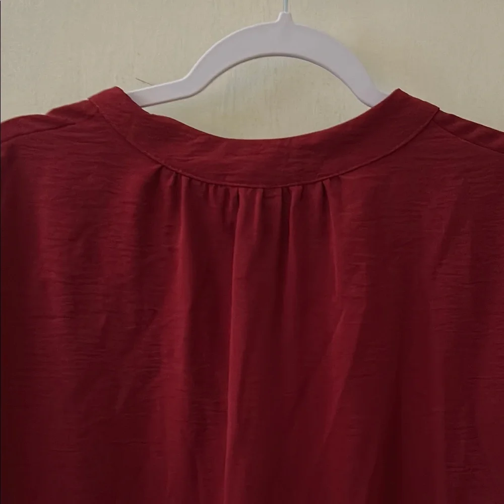 Entro Deep Red Blouse - Picture 10 of 10